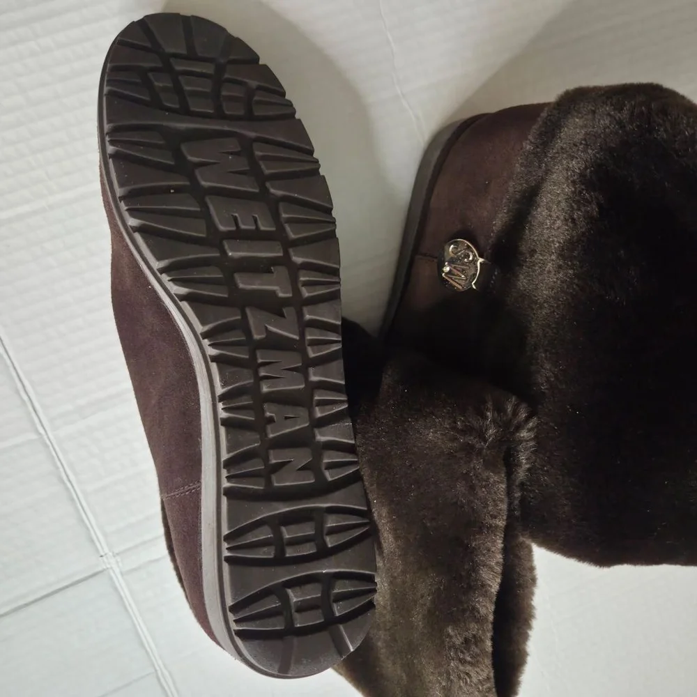Stuart Weitzman‎ Womens Winter Boots 9.5 Brown